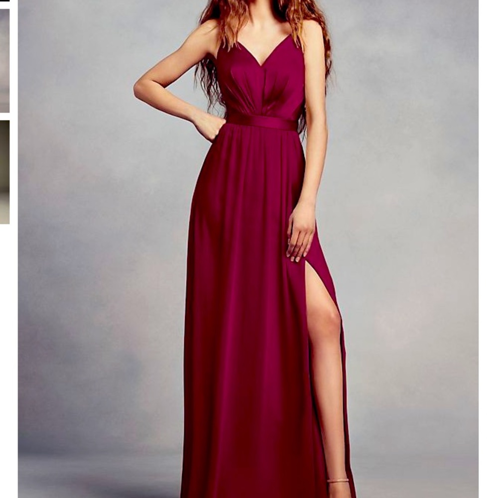 Vera Wang Charmeuse & Chiffon (Bridesmaid) Dress